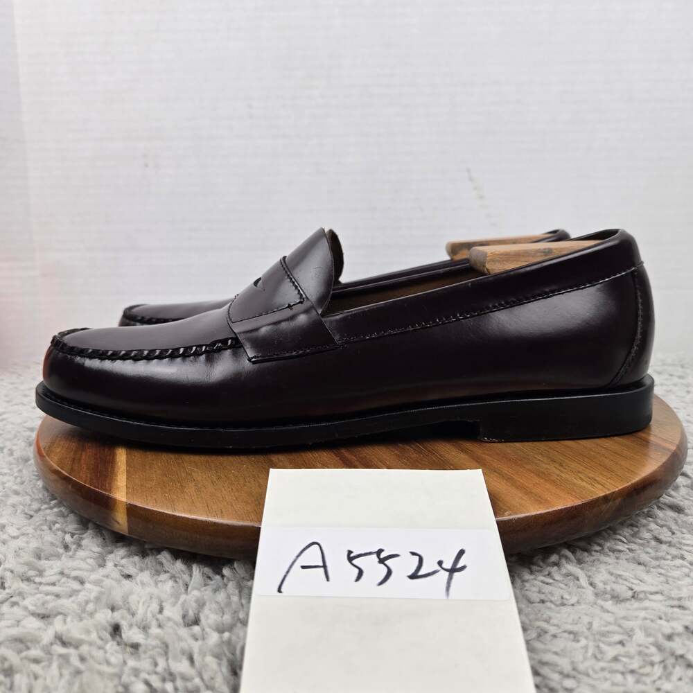 Brooks Brothers Mens 11.5D Burgundy Leather Business Casual Pinch Penny Loafer